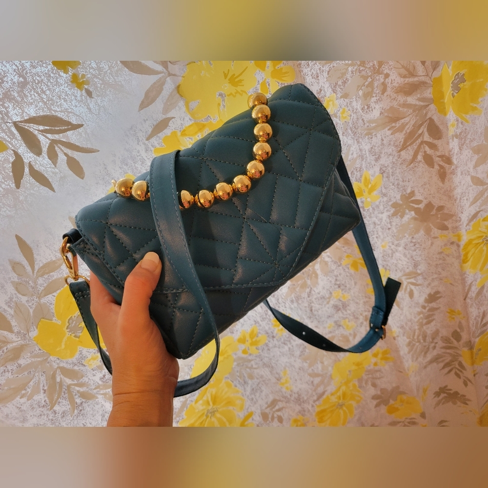 Quilted puff crossbody